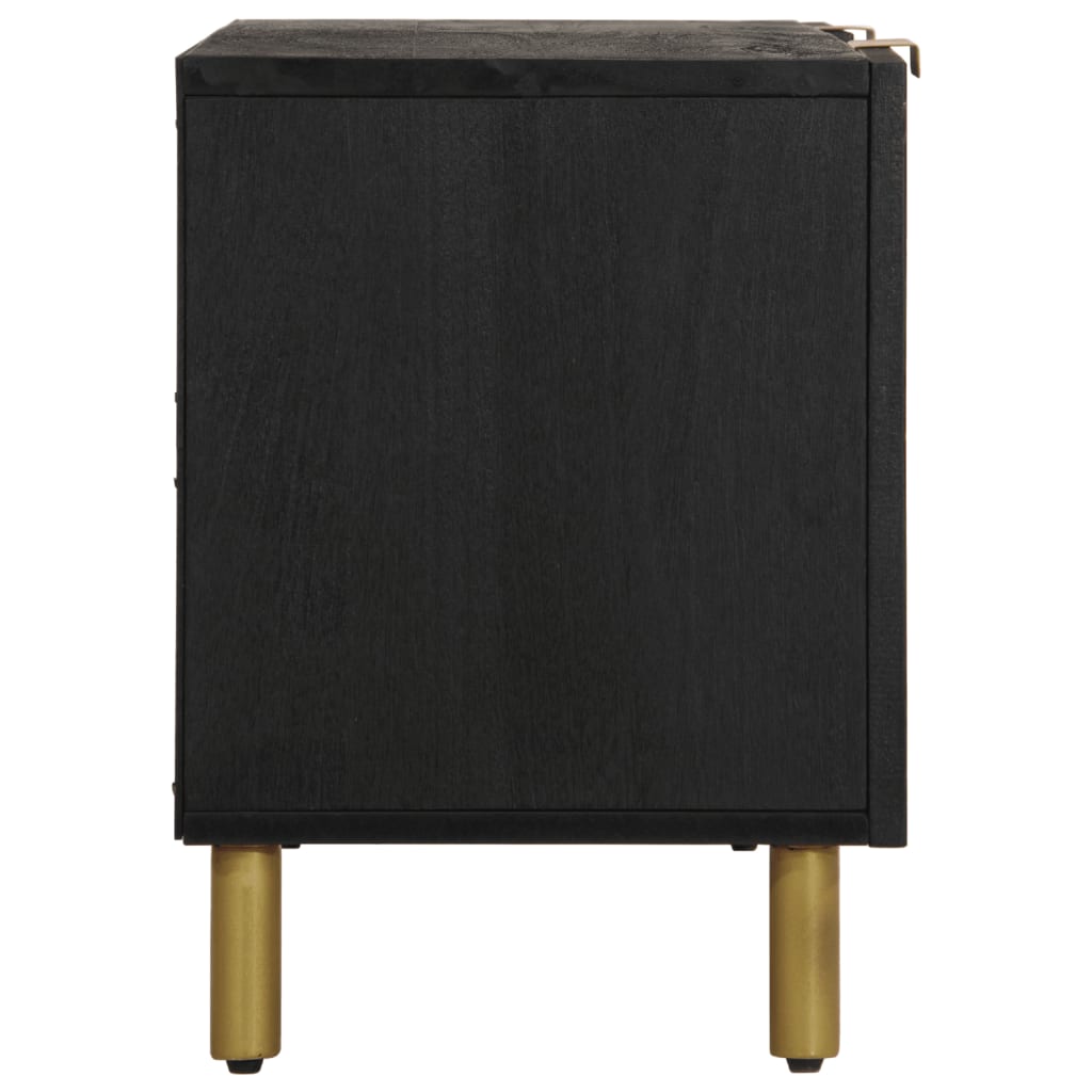 Meuble TV noir 105x33x46 cm en bois
