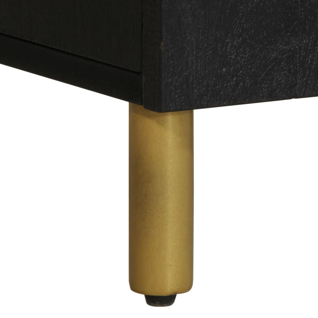 Meuble TV noir 105x33x46 cm en bois