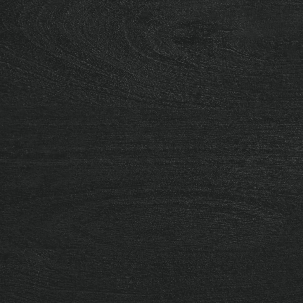 Bedside Table Black 40x33x46 cm Wood Material