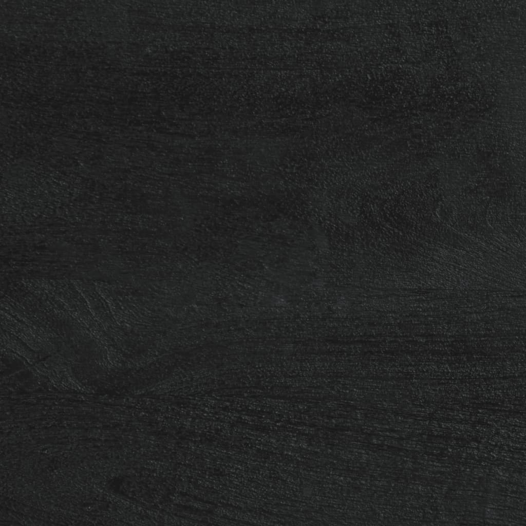 Bedside Table Black 50x33x62 cm Wood Material