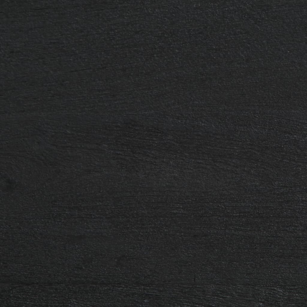 Bedside Table Black 50x33x60 cm Wood Material