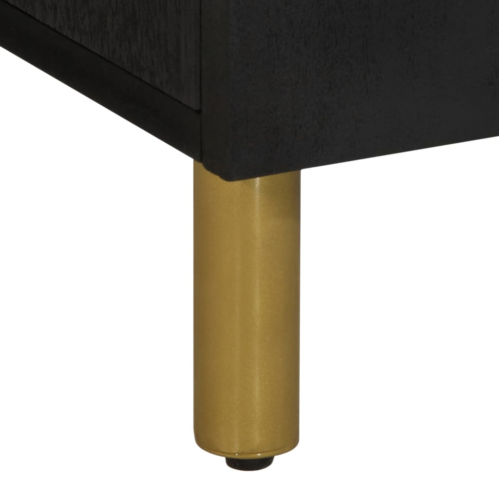 Washbasin Cabinet Black 62x33x58 cm Wood Material