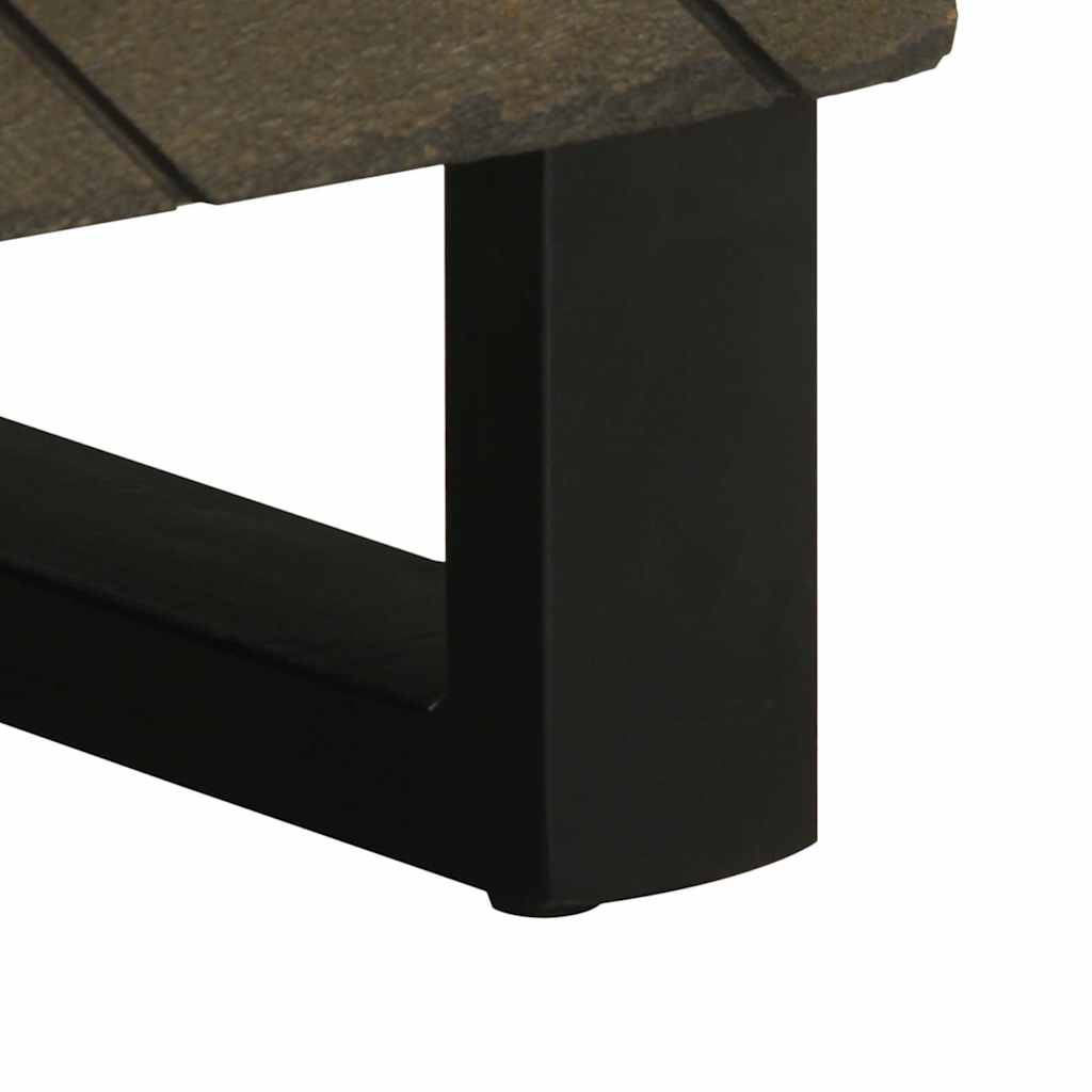 Tables de chevet 2 pcs. Noir 40x33x46 cm en bois de manguier massif