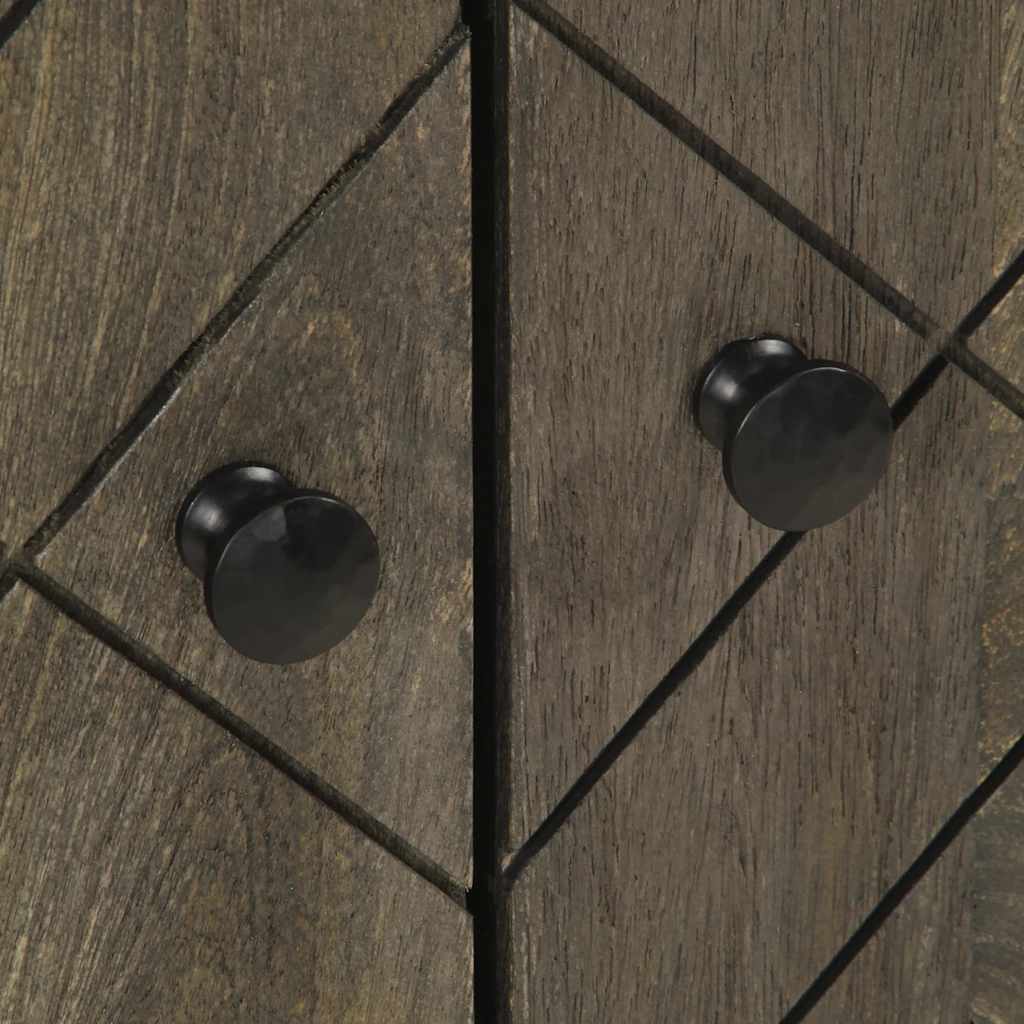Washbasin Cabinet Black 62x33x58 cm Solid Mango Wood
