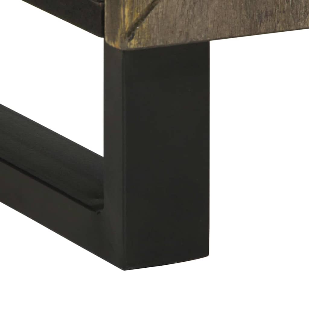 Washbasin Cabinet Black 62x33x58 cm Solid Mango Wood