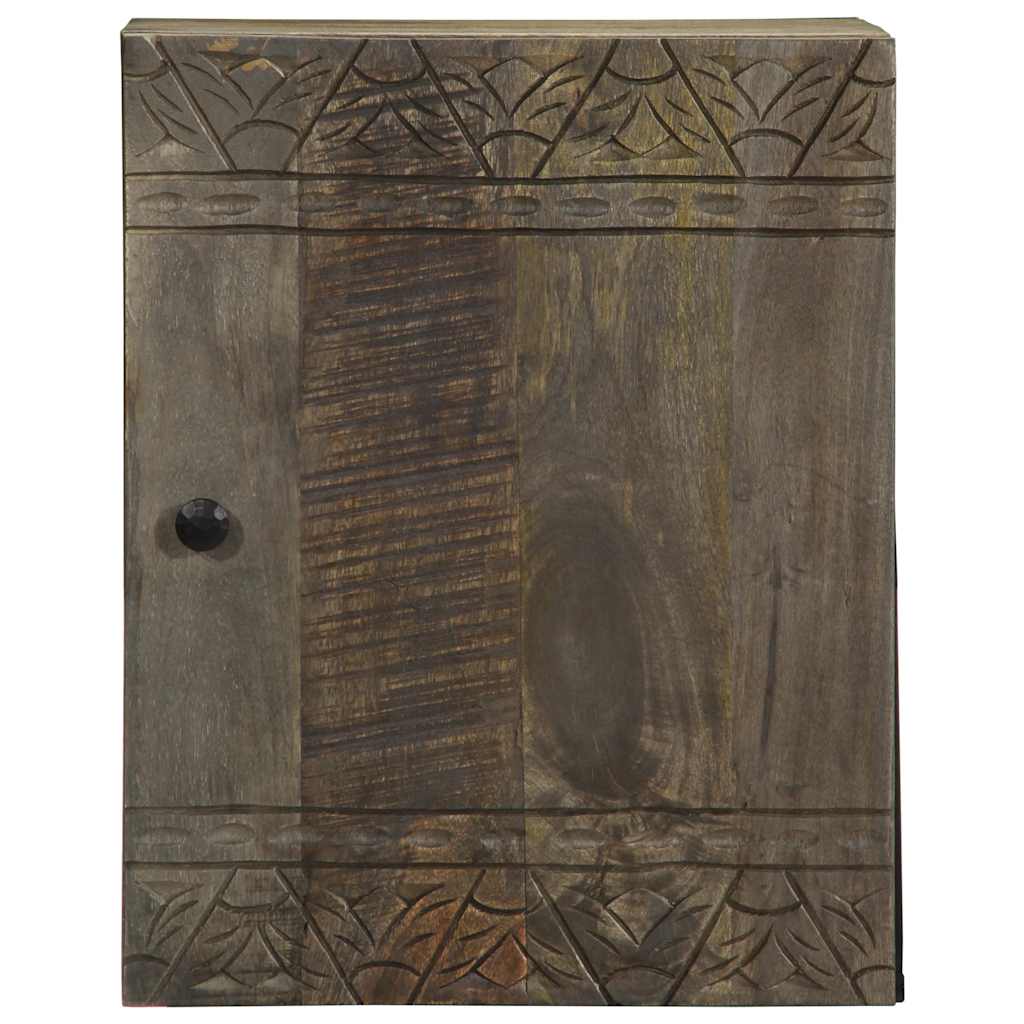 Bathroom wall cabinet 38x33x48 cm solid mango wood