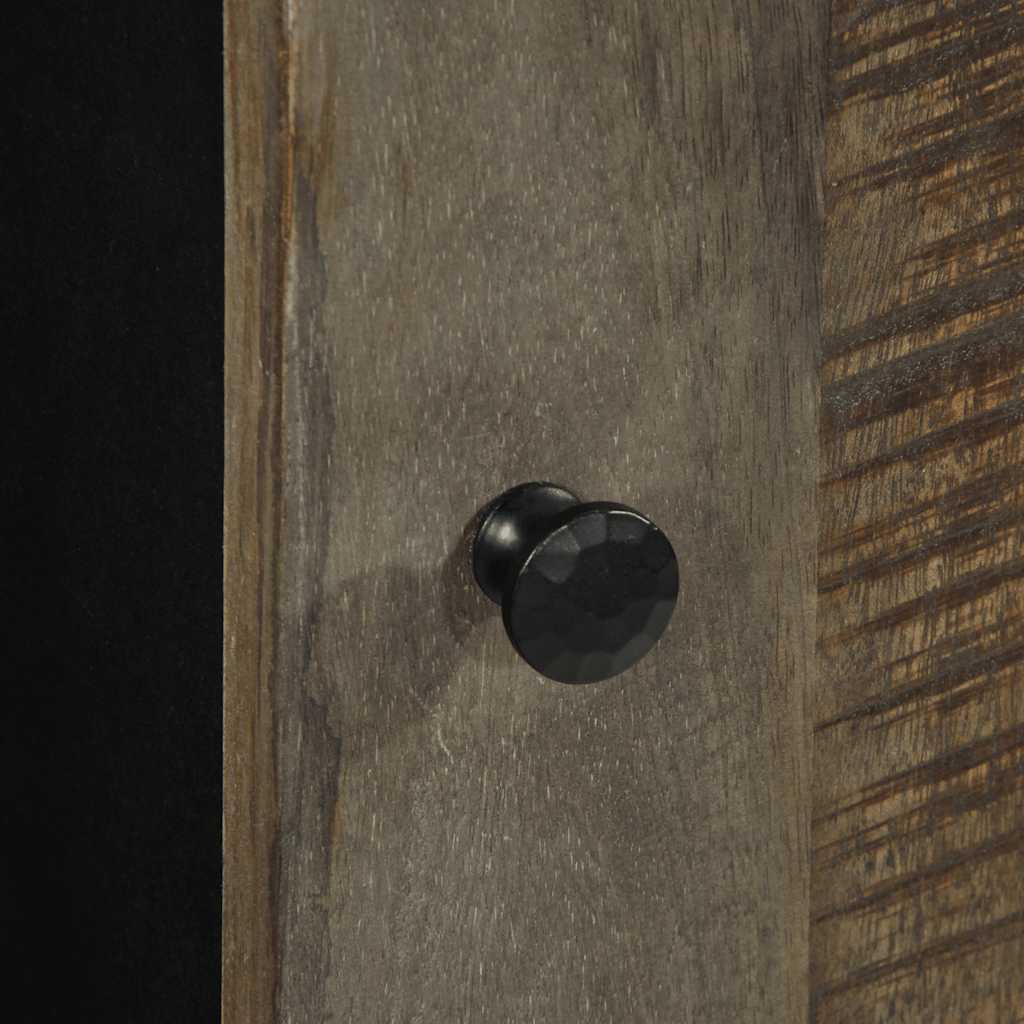 Bathroom wall cabinet 38x33x48 cm solid mango wood