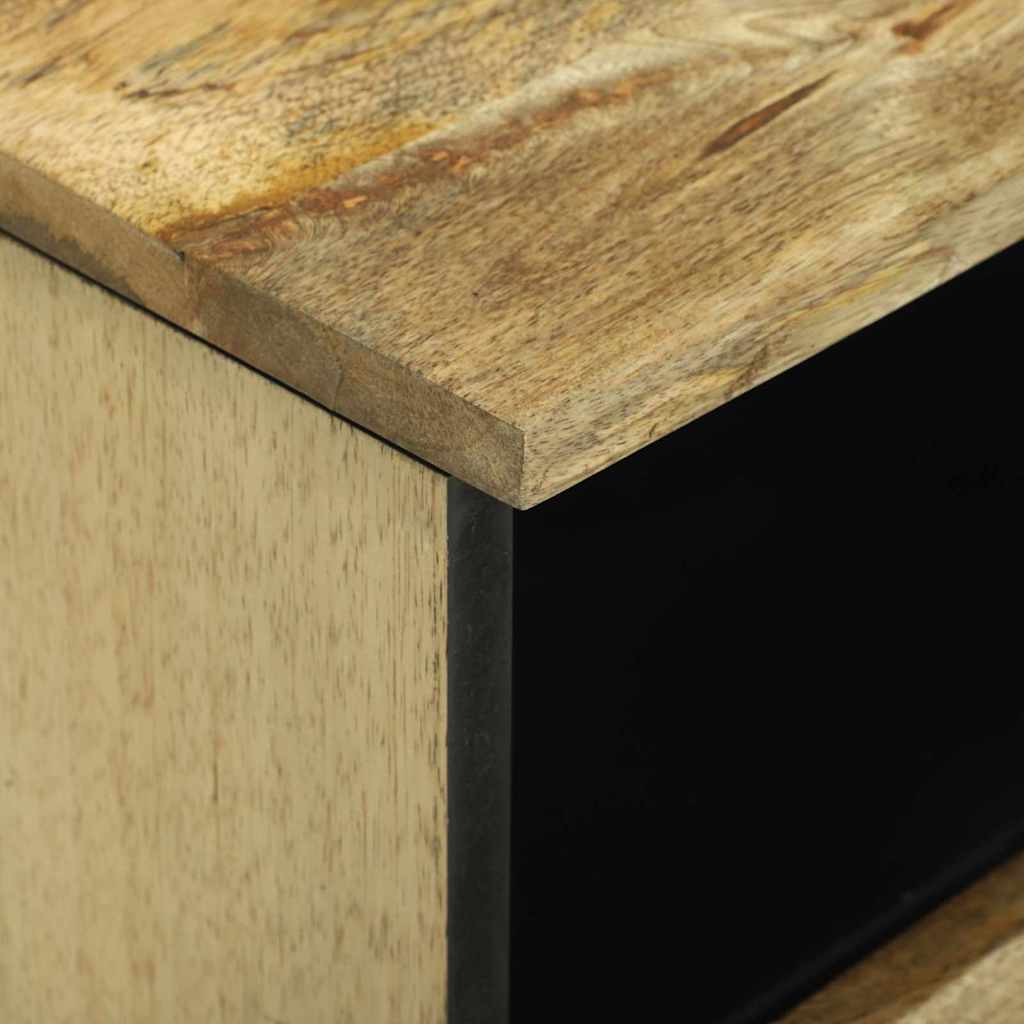 Tables de chevet 2 pièces 40x33x46 cm en bois de manguier massif