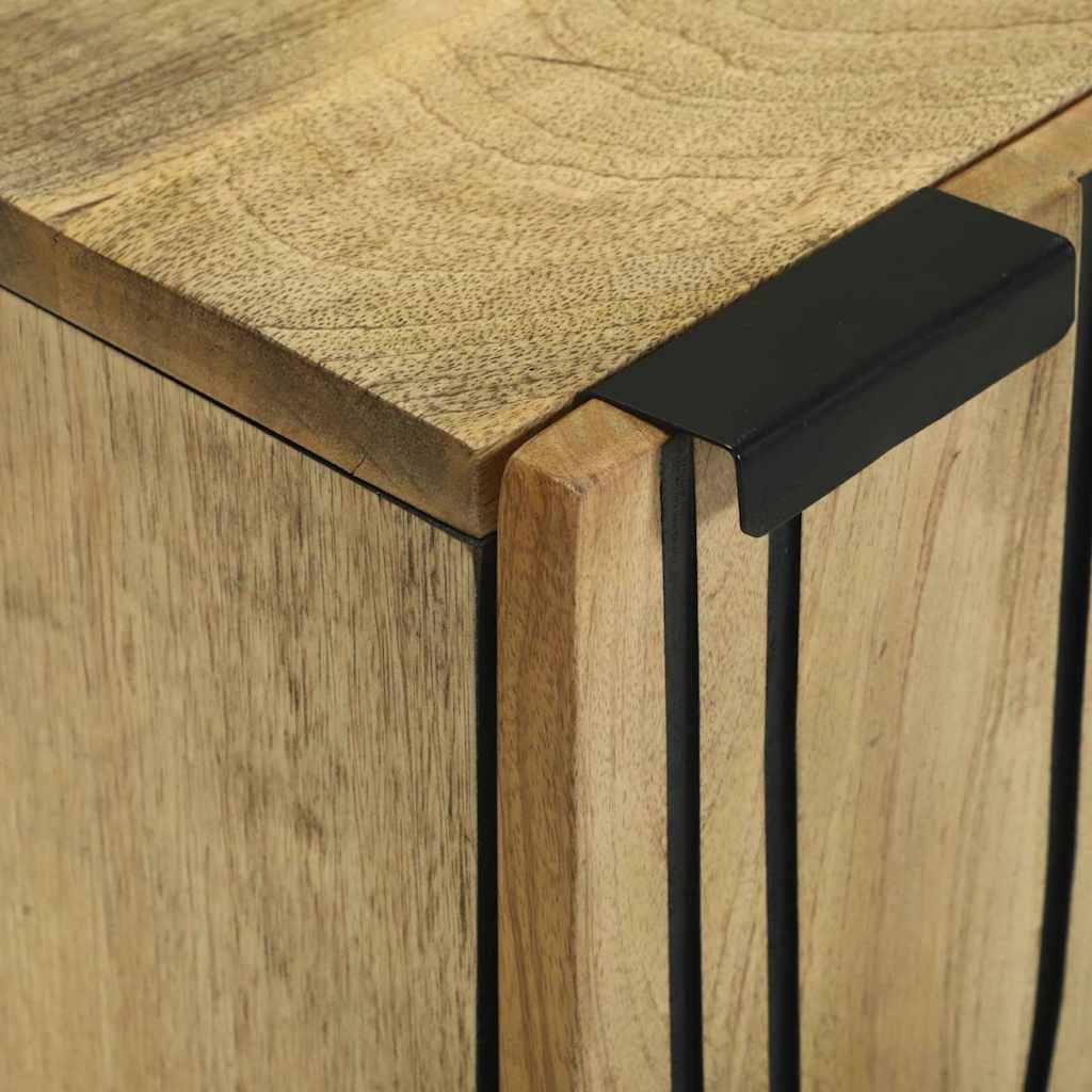 Waschbeckenunterschrank Braun und Schwarz 38 x 33,5 x 48 cm
