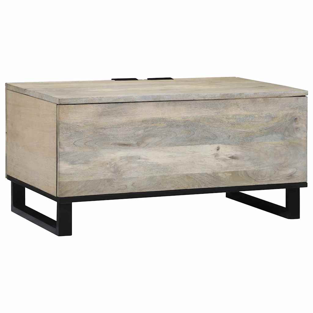 Couchtisch Beige und Schwarz 80 x 50 x 40 cm