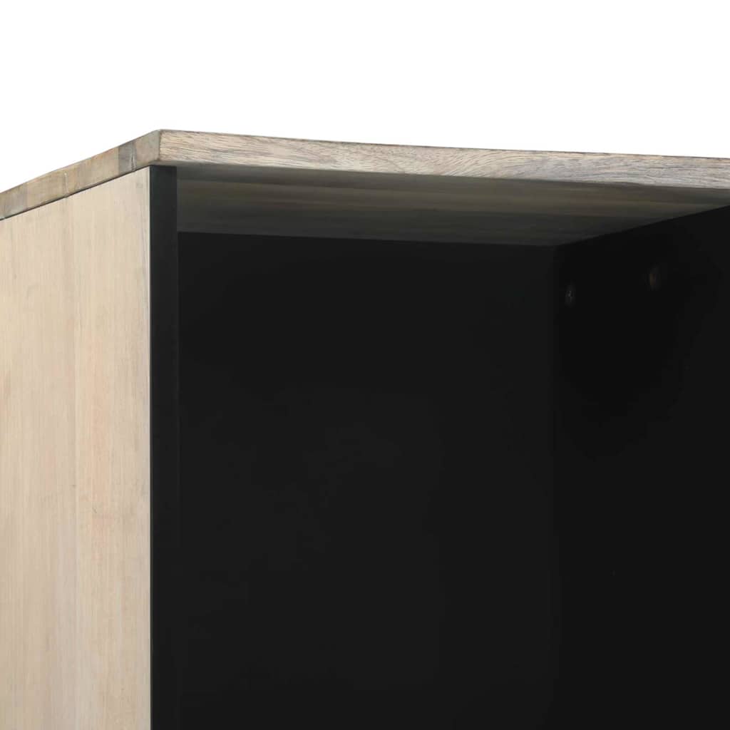 Badezimmer Schrank mit Regal Weiß und Schwarz 38 x 33 x 160 cm
