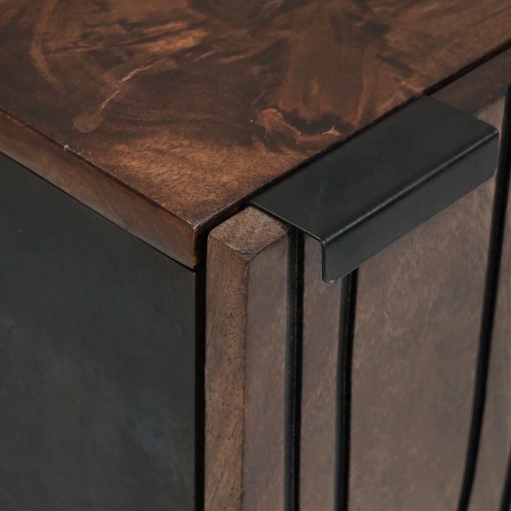 Waschbeckenunterschrank Braun, Schwarz 38 x 33,5 x 48 cm
