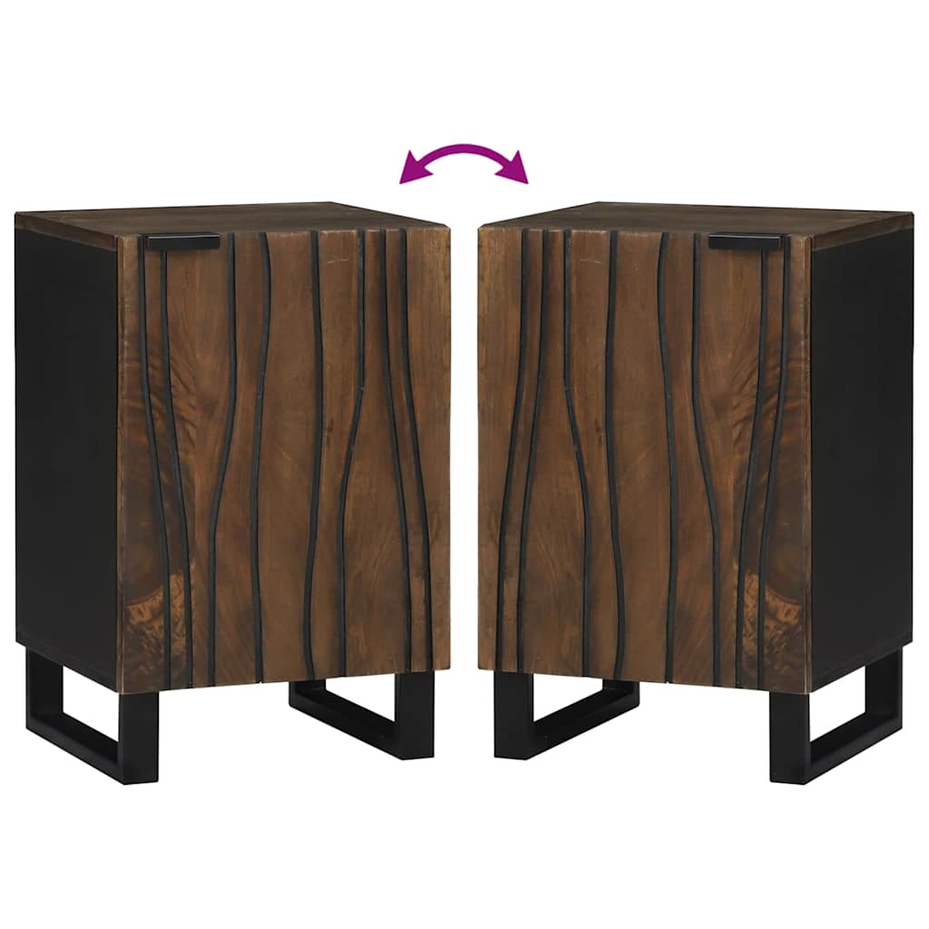 Badezimmer Schrank mit Regal Braun, Schwarz 38 x 33.5 x 58 cm