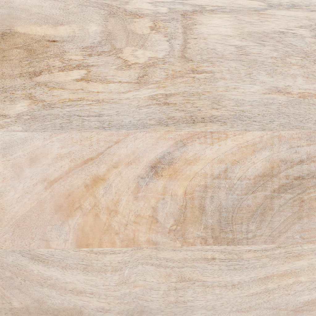 TV-Schränk mit Regal Weiß 100 x 33 x 46 cm massives Mangoholz