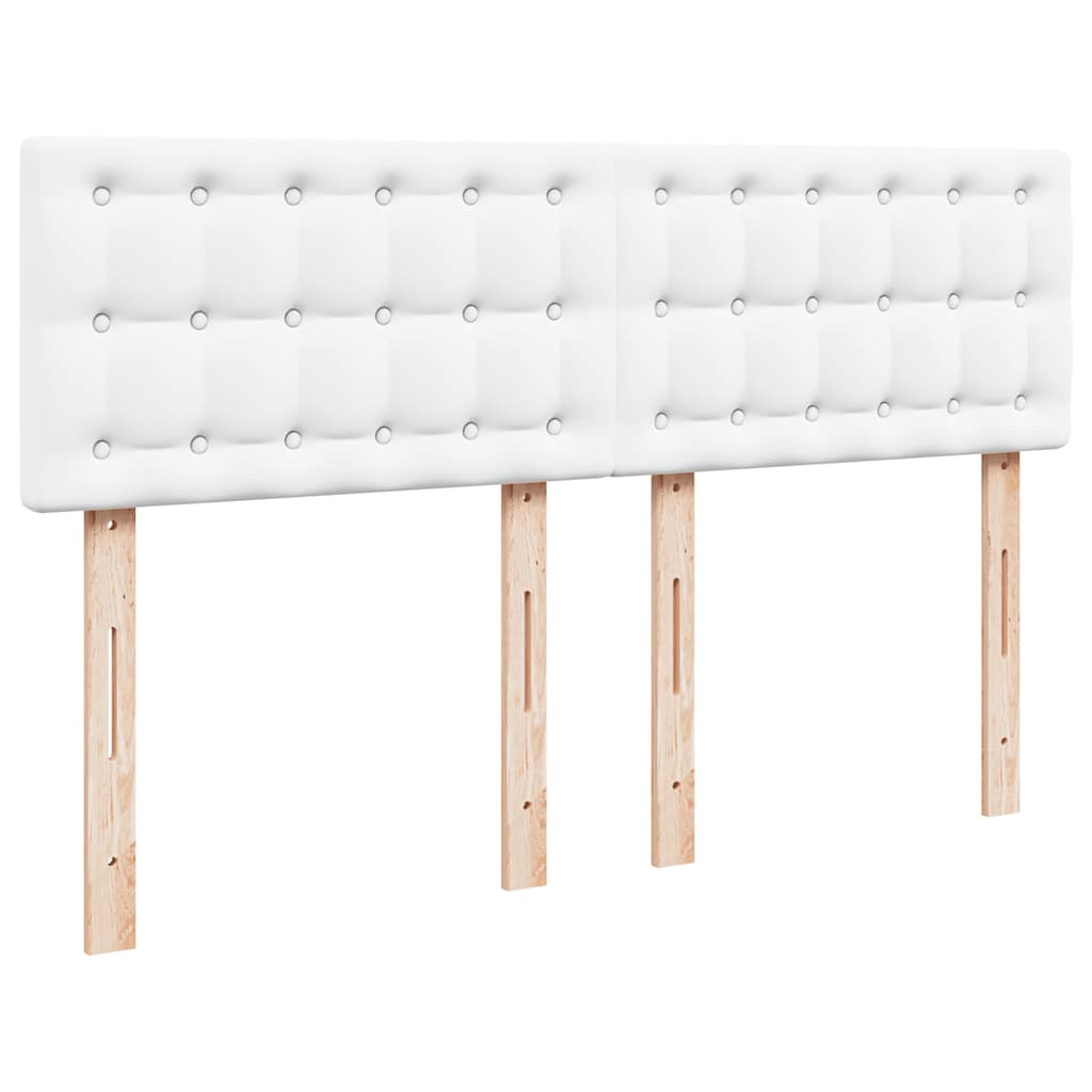 Ottoman-Bett mit Matratze Weiß 140x200 cm Kunstleder