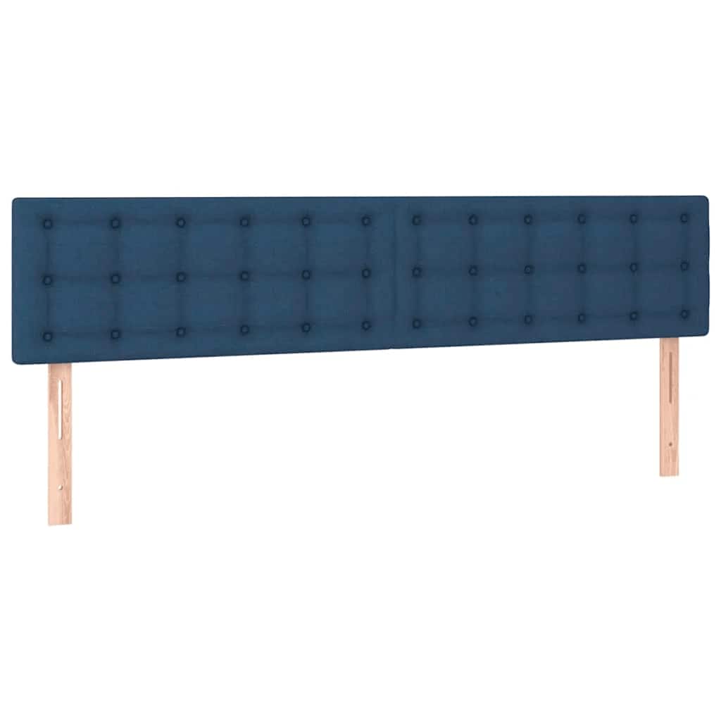 Ottoman-Bett mit Matratzen Blau 180x200 cm Stoff