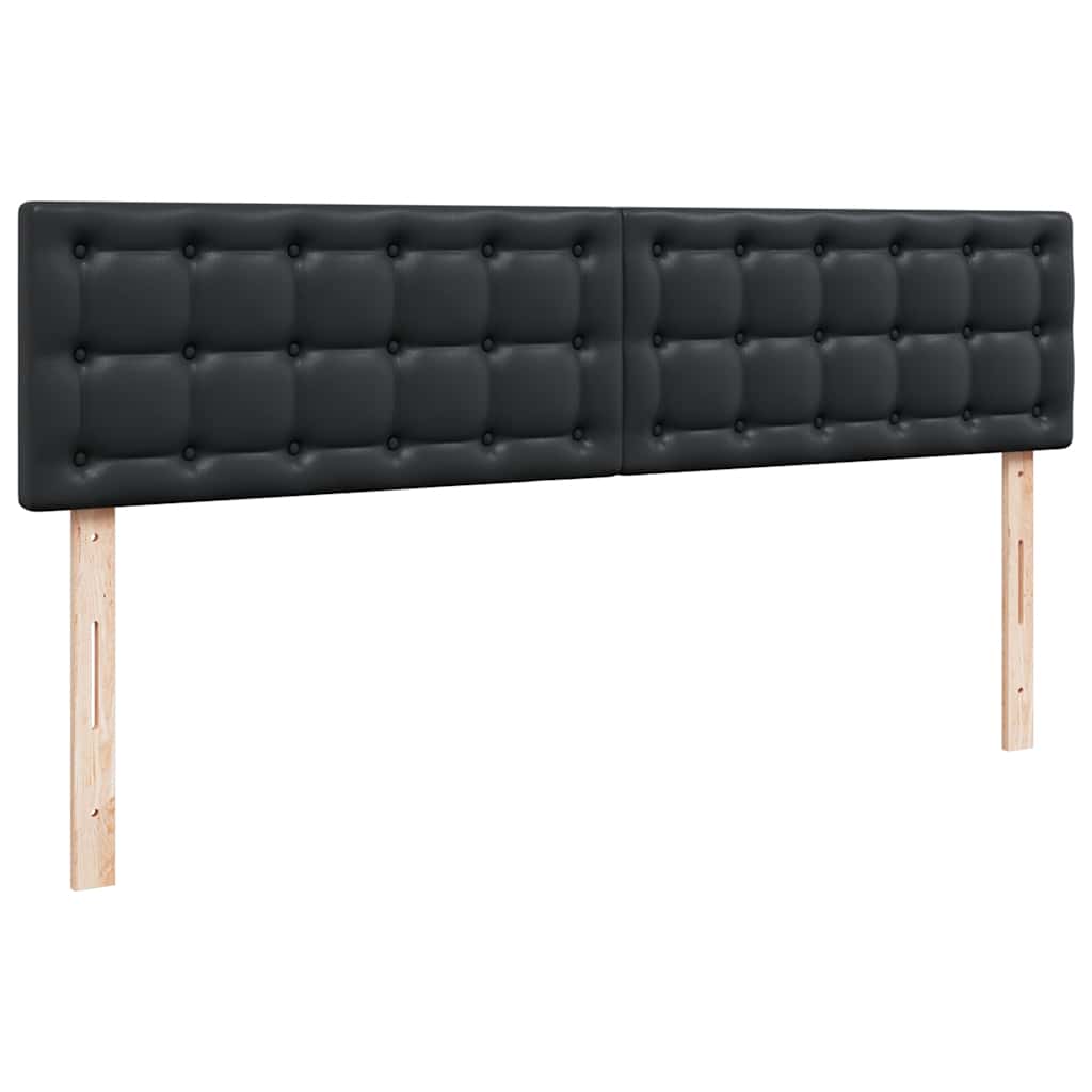Lit ottoman avec matelas et LED Noir 200x200 cm simili cuir