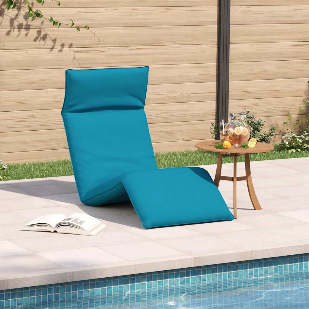 Sonnenliege Klappbar Hellblau 175x54x8,5 cm Oxford-Gewebe