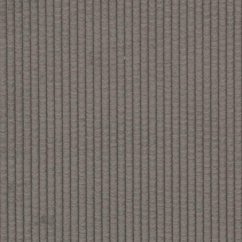 Two-seater sofa light grey 109 cm corduroy