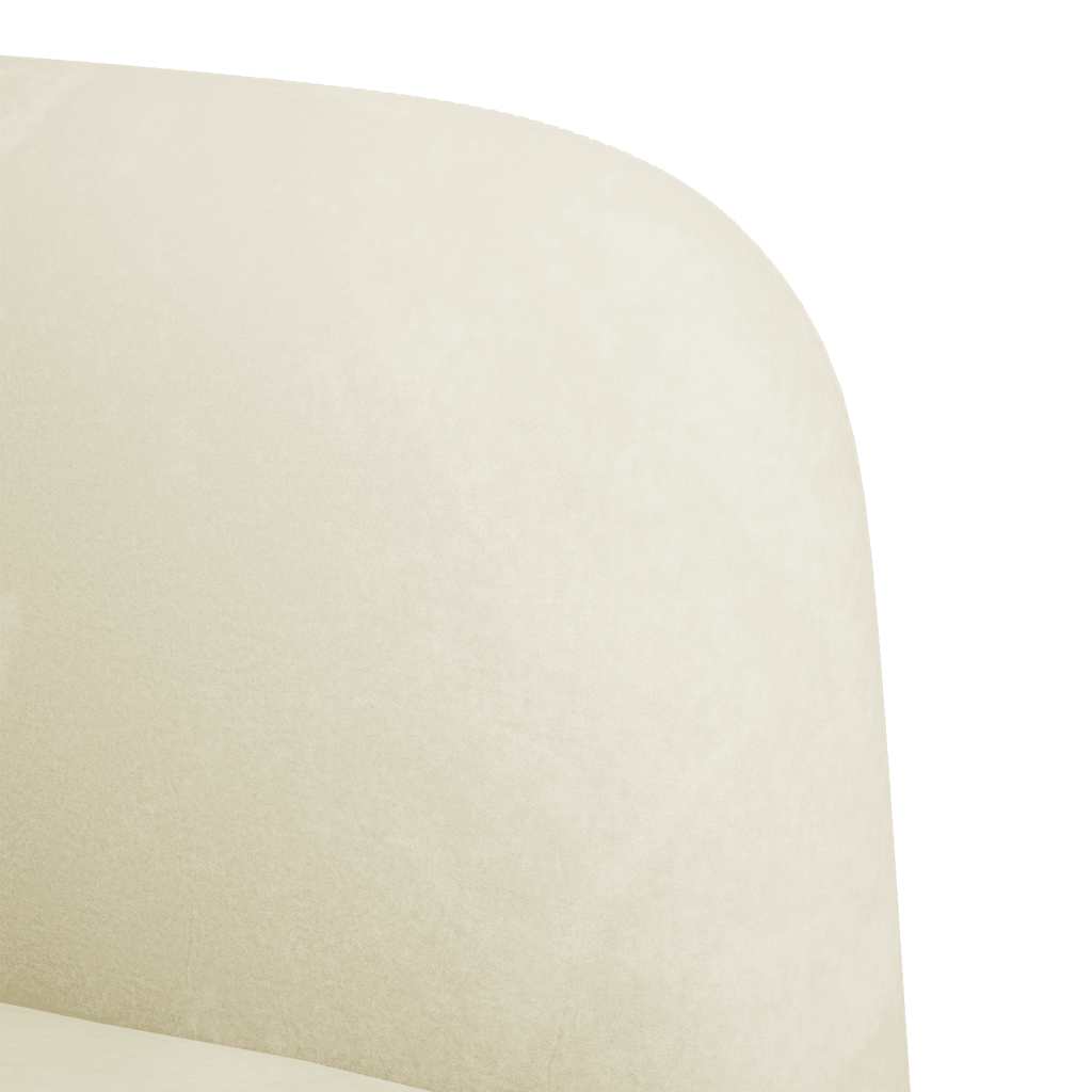Sessel mit Armlehnen Creme 54 cm Samt