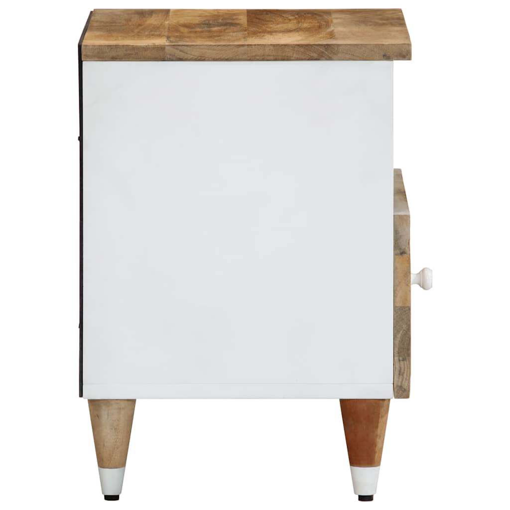 Nachttische 2 Stk. 40x33x46 cm Massivholz Mango