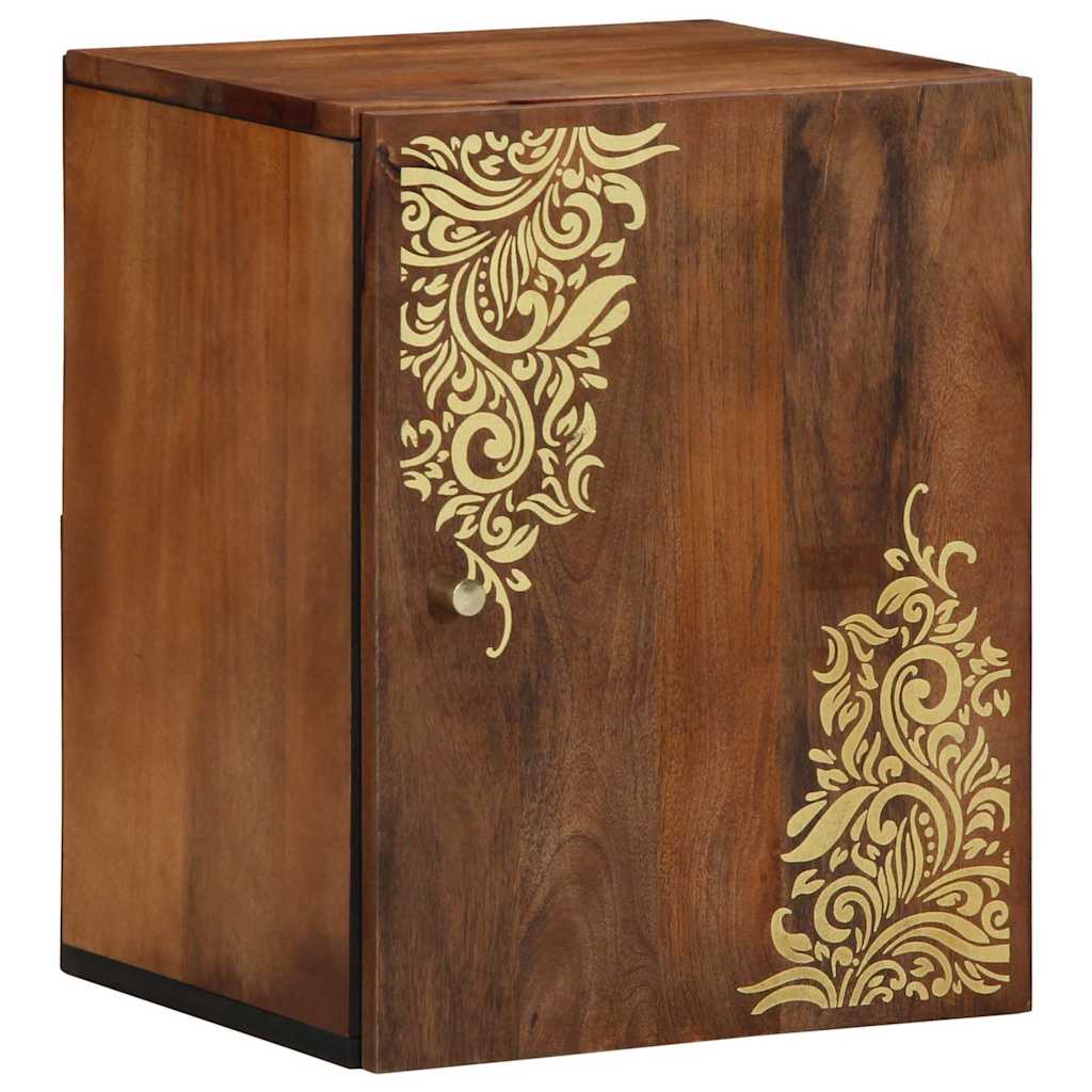 Badezimmer-Wandschrank mit Speicher Honigbraun 38 x 33 x 48 cm
