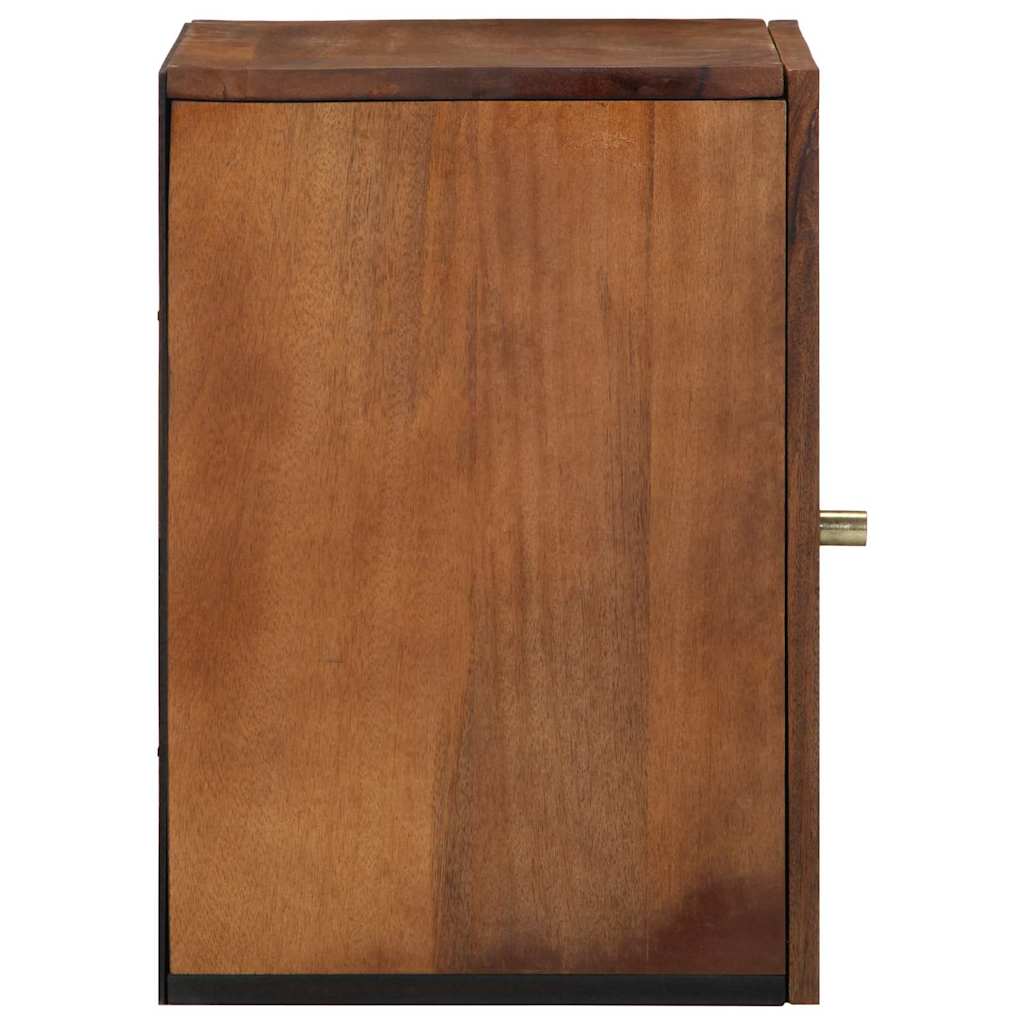 Badezimmer-Wandschrank mit Speicher Honigbraun 38 x 33 x 48 cm