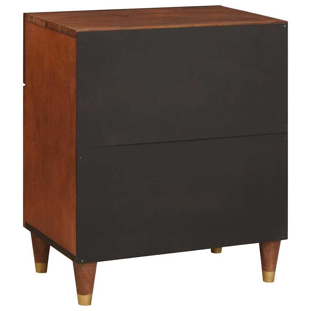 Nachttische Braun 50 x 33 x 60 cm Massivholz Mango