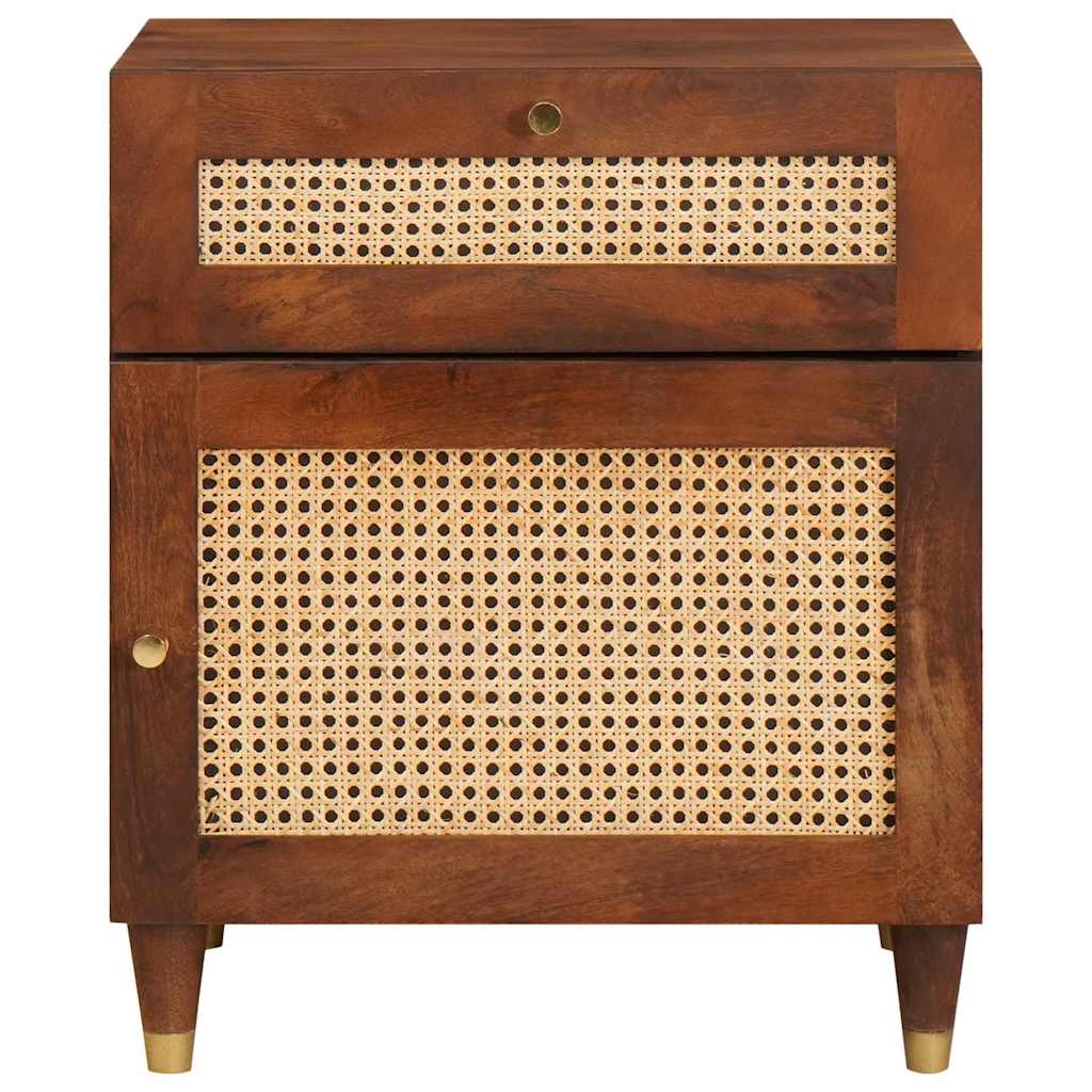 Nachttische Braun 50 x 33 x 60 cm Massivholz Mango