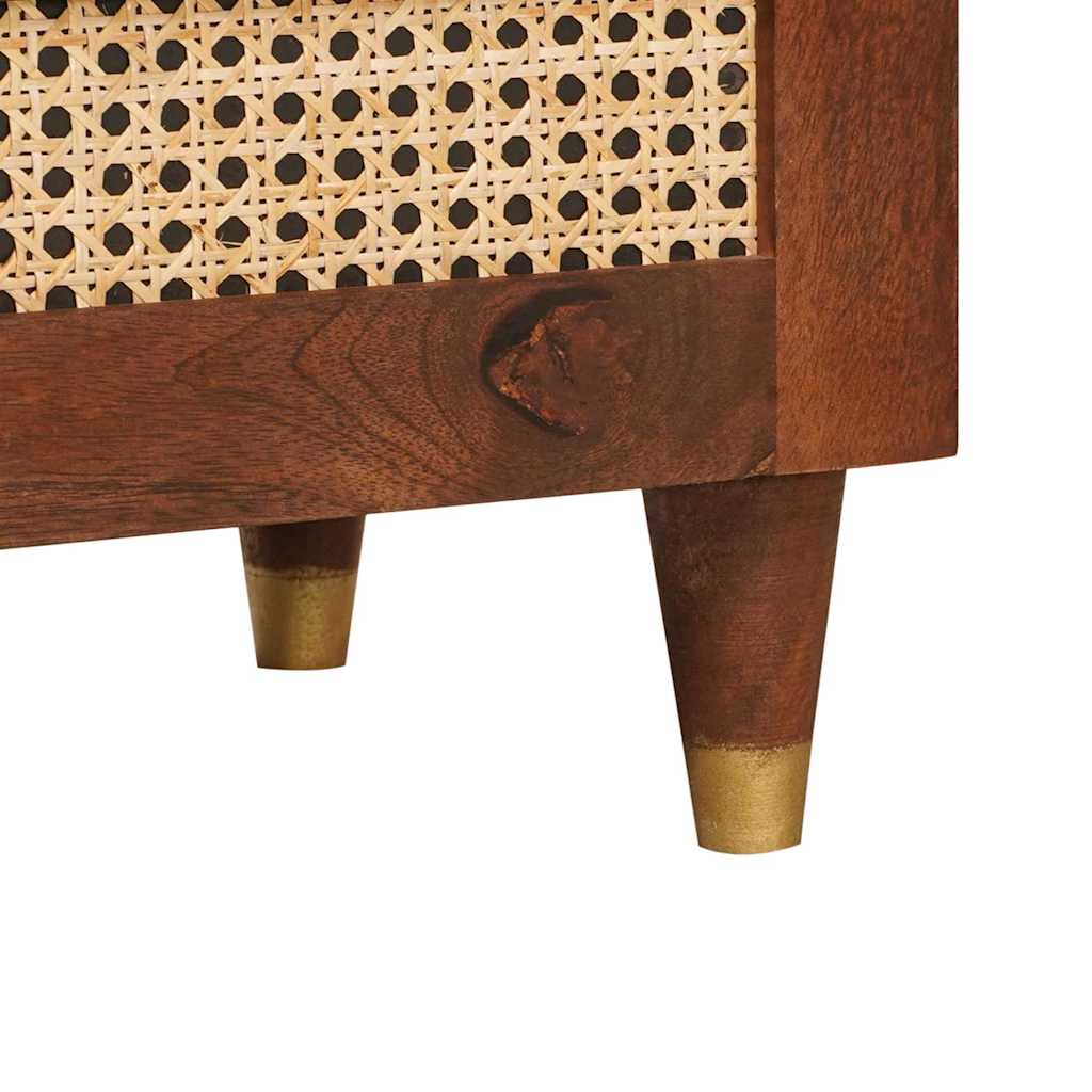 Nachttische Braun 50 x 33 x 60 cm Massivholz Mango