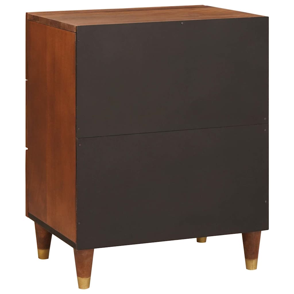 Nachttische Braun 50 x 33 x 60 cm Massivholz Mango