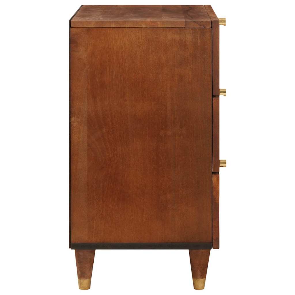 Nachttische Braun 50 x 33 x 60 cm Massivholz Mango