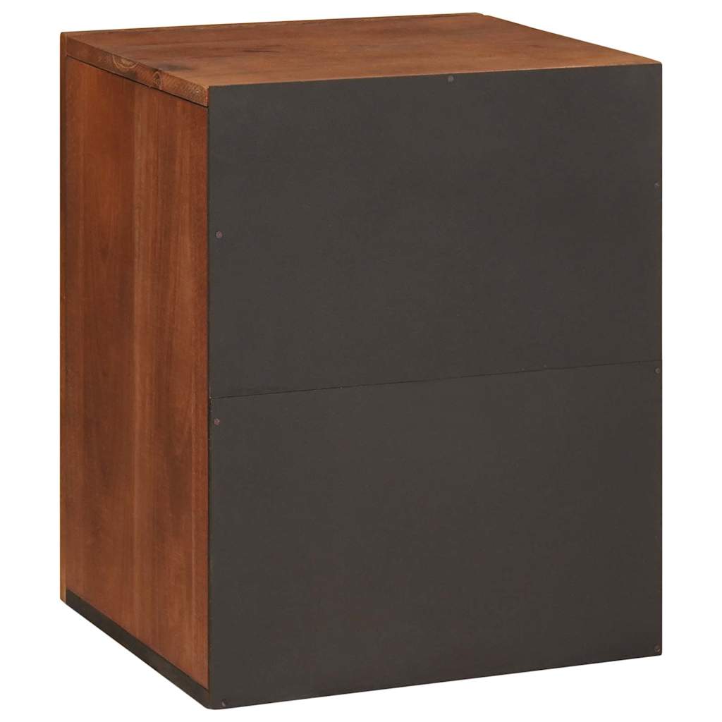 Badezimmer Schrank mit Regal mit Tür Braun 38 x 33,5 x 48 cm