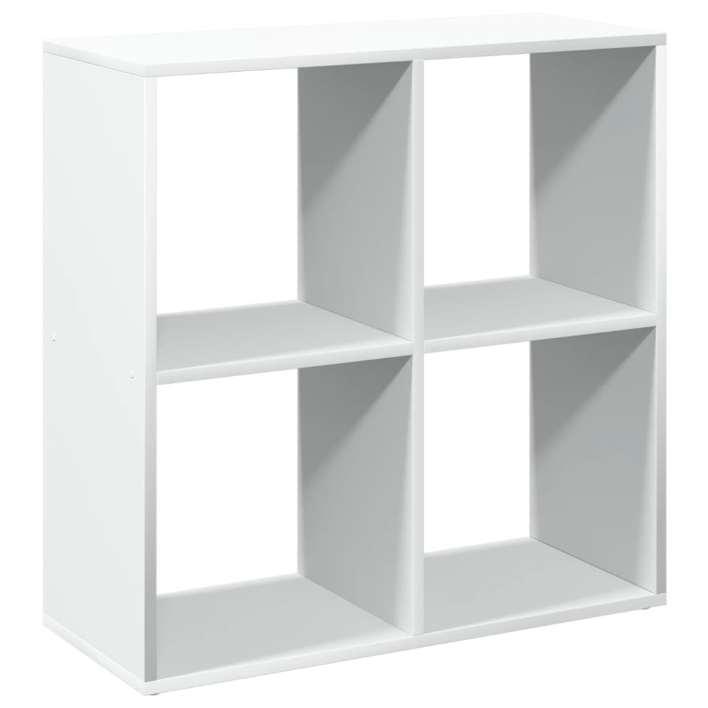 Bibliothèque de séparation de pièce blanche 69,5x29x69,5 cm en bois