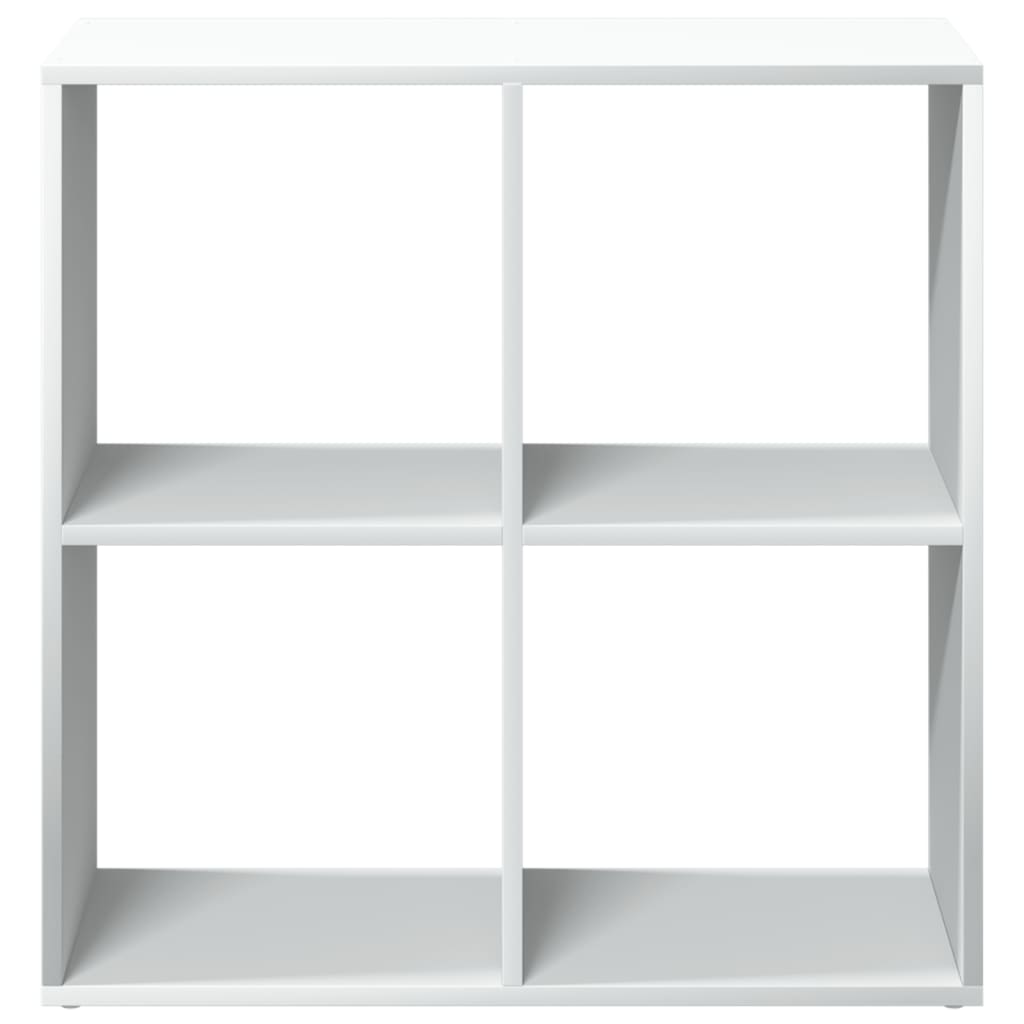 Bibliothèque de séparation de pièce blanche 69,5x29x69,5 cm en bois