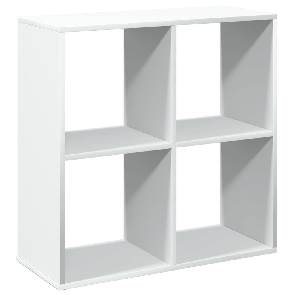 Bibliothèque de séparation de pièce blanche 69,5x29x69,5 cm en bois