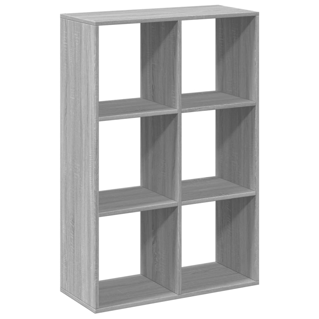 Room Divider Bookcase Gray Sonoma 69.5x29x103.5 cm