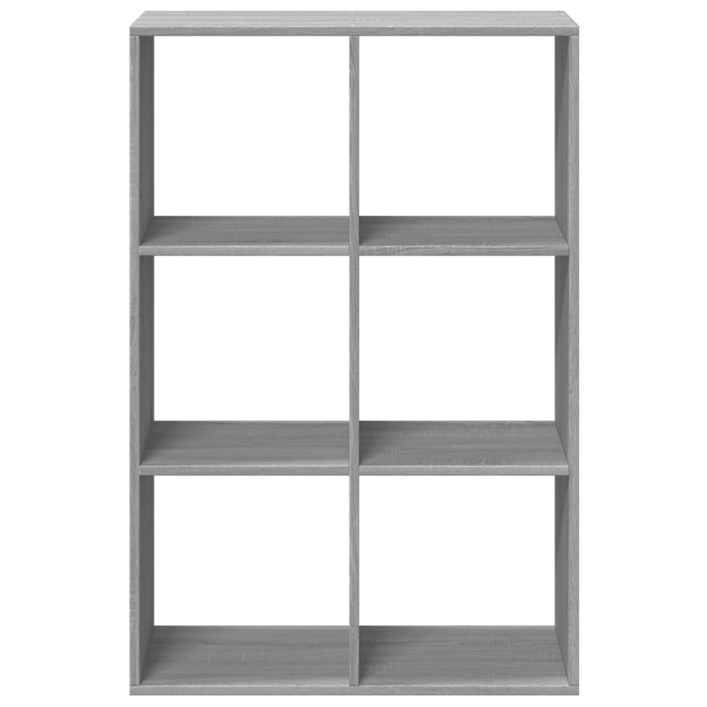Room Divider Bookcase Gray Sonoma 69.5x29x103.5 cm