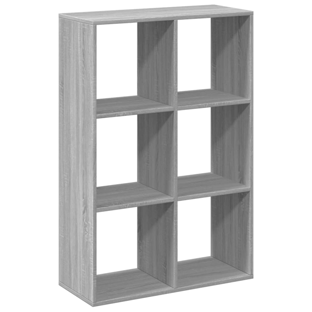 Room Divider Bookcase Gray Sonoma 69.5x29x103.5 cm