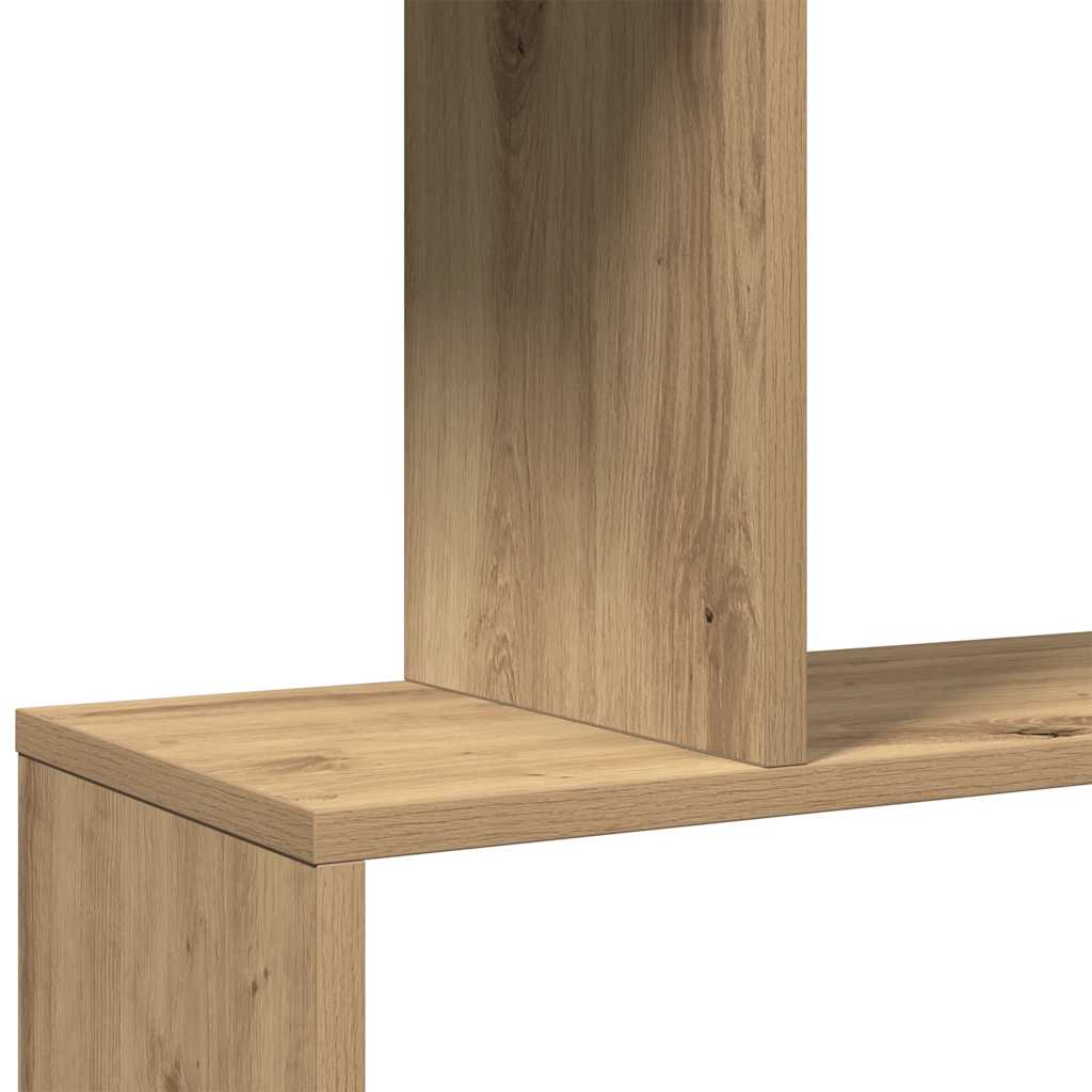 Raumteiler-Bücherregal 6 Etagen Artisan-Eiche 70x24x193 cm