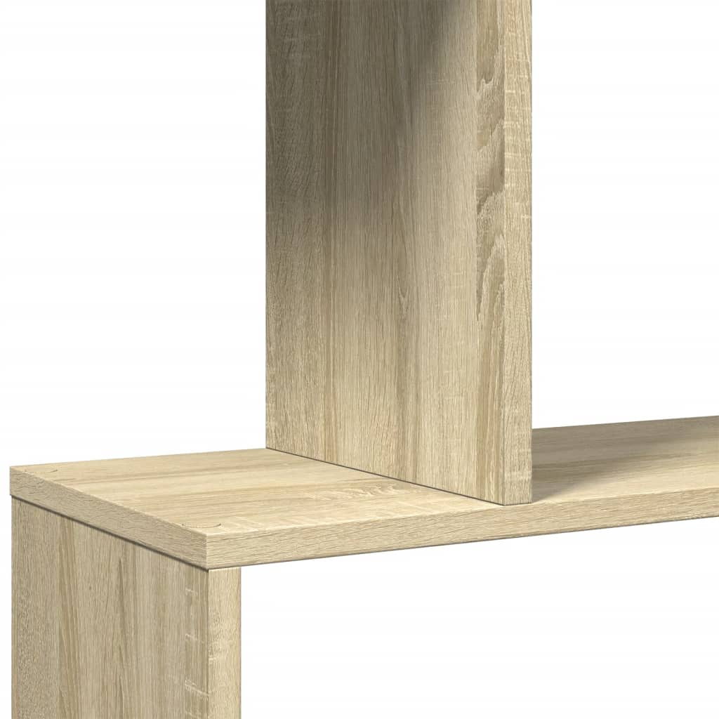 Bibliothèque séparateur de pièce 4 étagères Chêne Sonoma 70x24x129 cm
