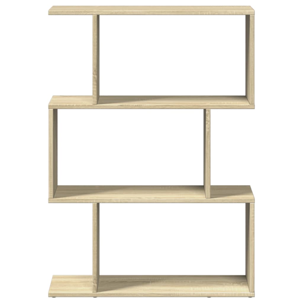 Bibliothèque séparateur de pièce 3 compartiments Chêne Sonoma 70x24x97 cm