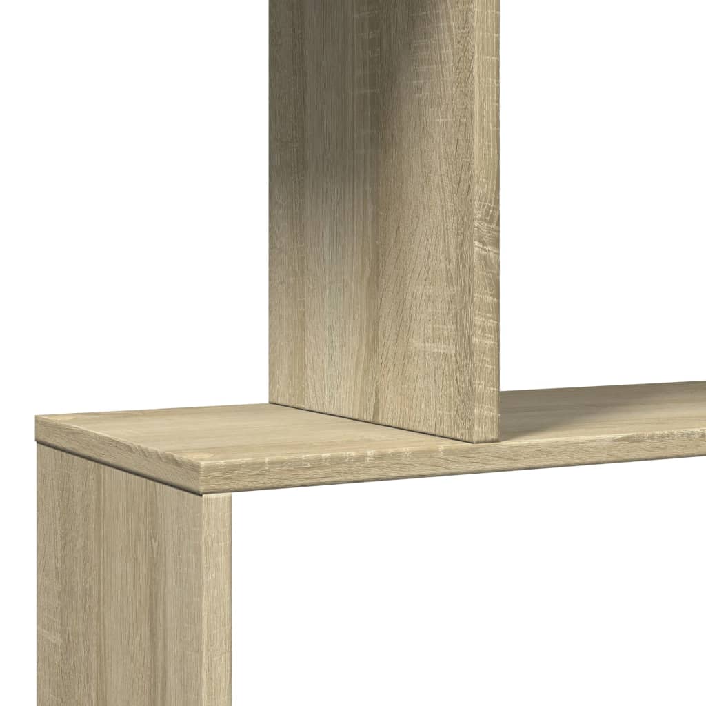 Bibliothèque séparateur de pièce 3 compartiments Chêne Sonoma 70x24x97 cm