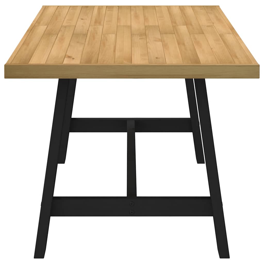 Table à manger NOAIN pieds en A 160x90x75 cm bois de pin massif