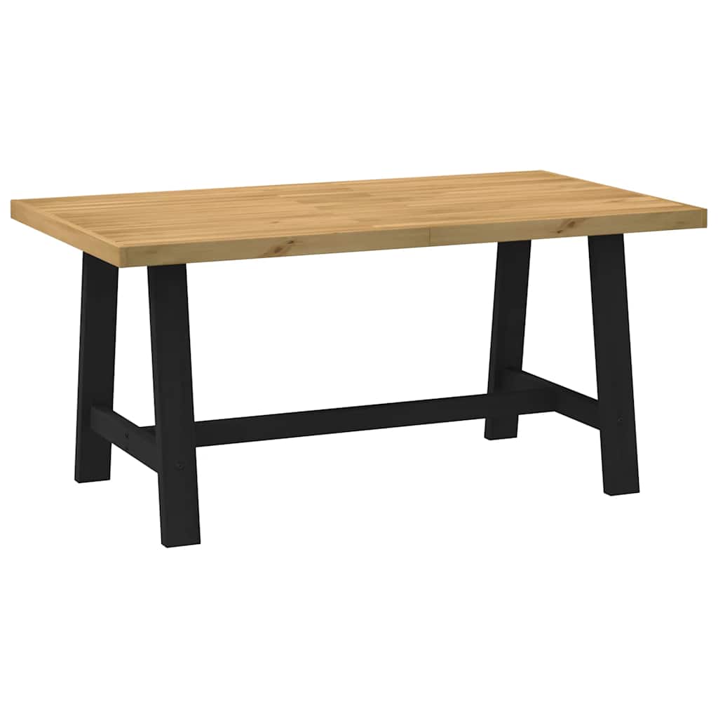 Table à manger NOAIN pieds en A 160x90x75 cm bois de pin massif