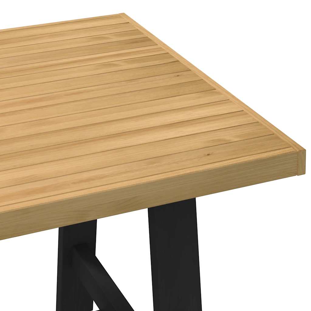 Table à manger NOAIN pieds en A 160x90x75 cm bois de pin massif