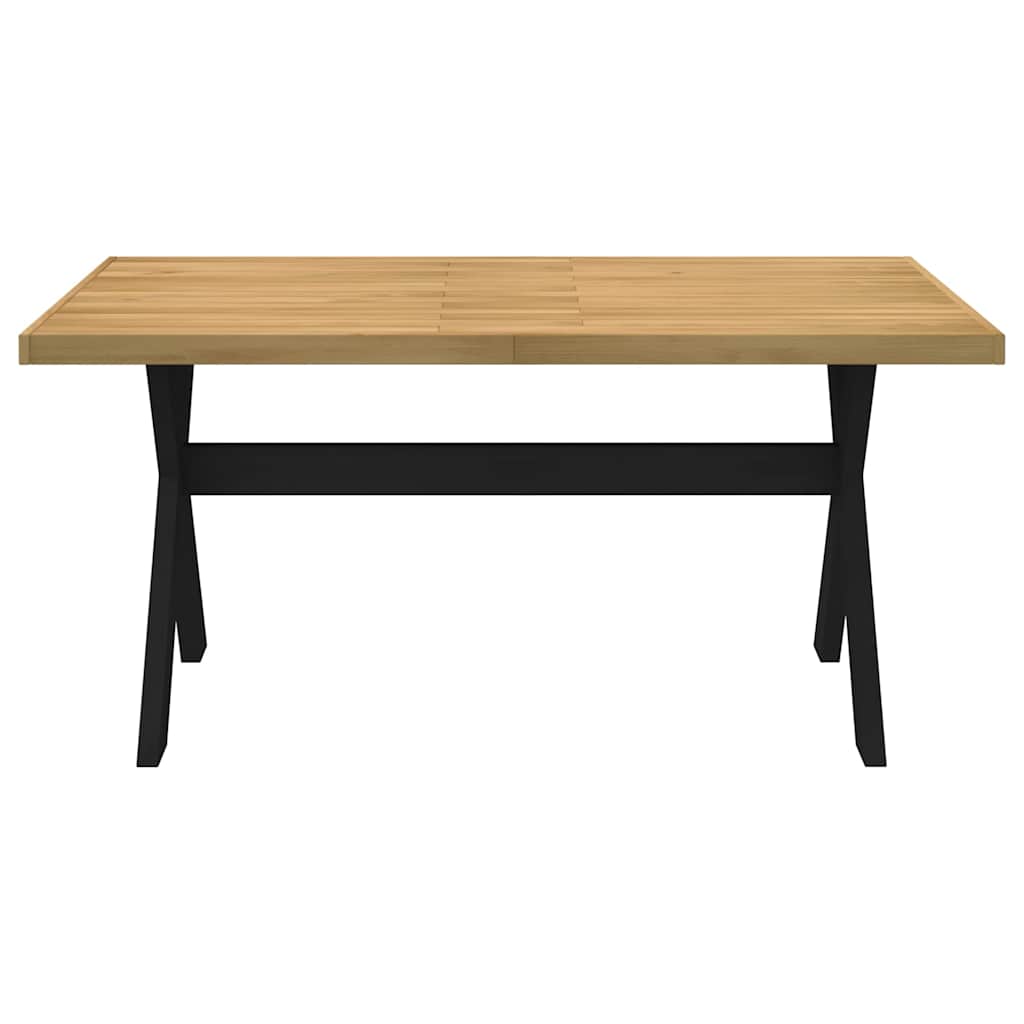 Table à manger NOAIN pieds en X 160x90x75 cm pin massif