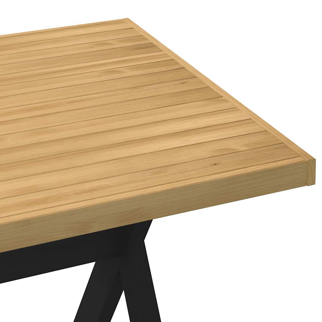 Table à manger NOAIN pieds en X 160x90x75 cm pin massif
