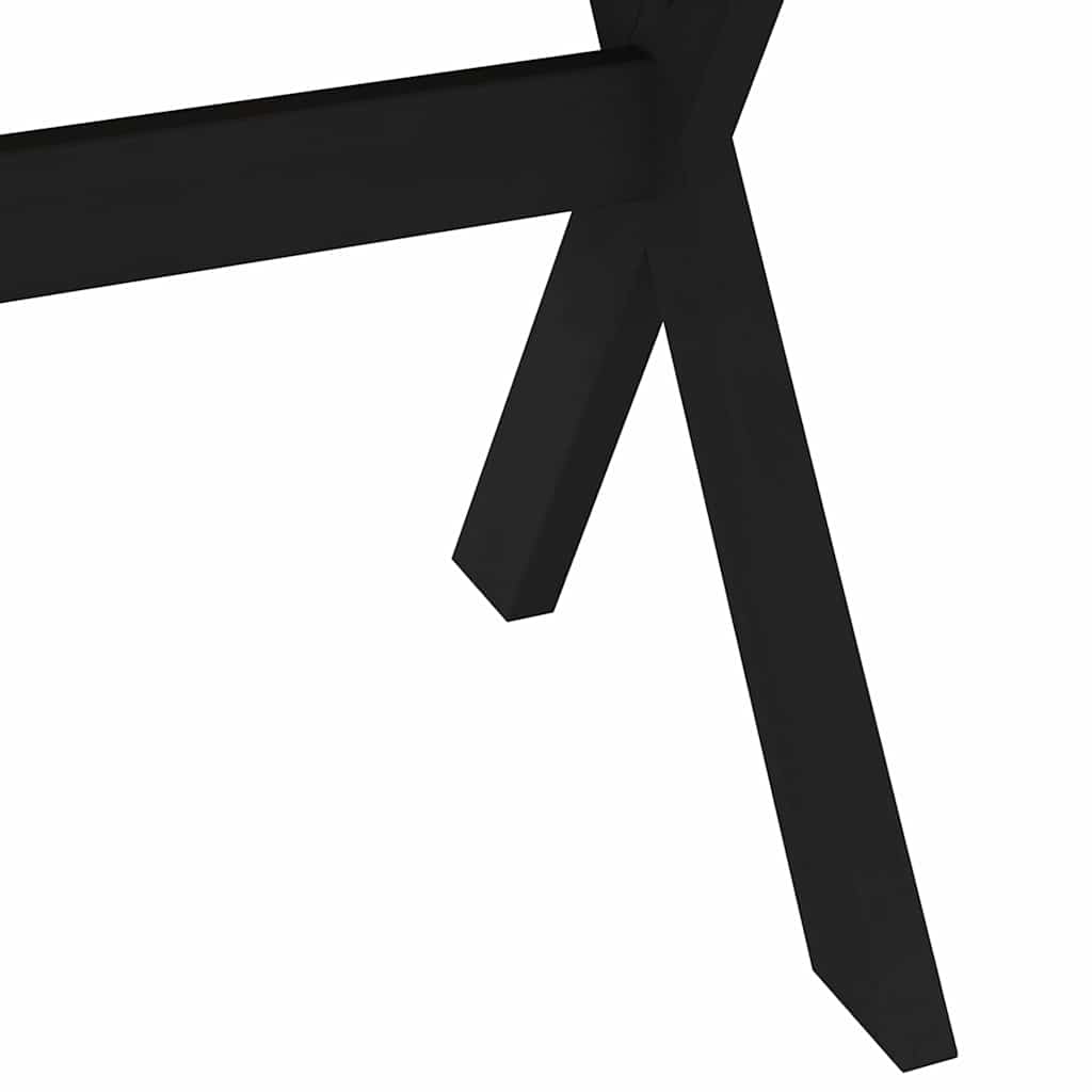 Table à manger NOAIN pieds en X 160x90x75 cm pin massif