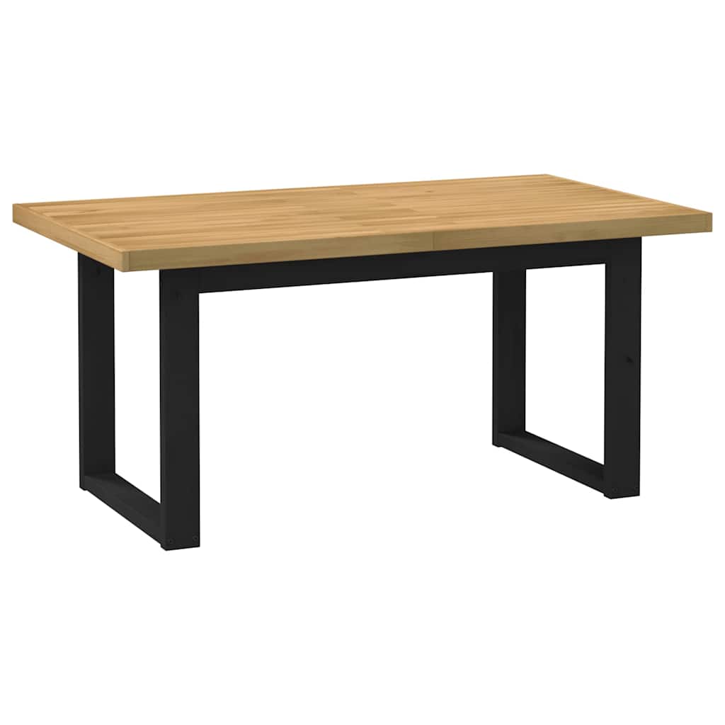 Table à manger NOAIN pieds en U 160x90x75 cm bois de pin massif